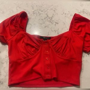 Forever 21 Red Crop Top